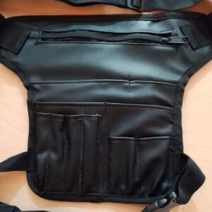 Mandil de Pierneras en Piel Sintética | Ajuste a Cintura y Piernas | Color Negro